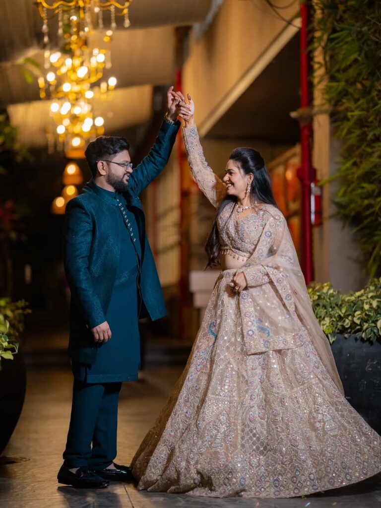 Couple dancing during wedding event photography by Vishal Photos Jaipur
