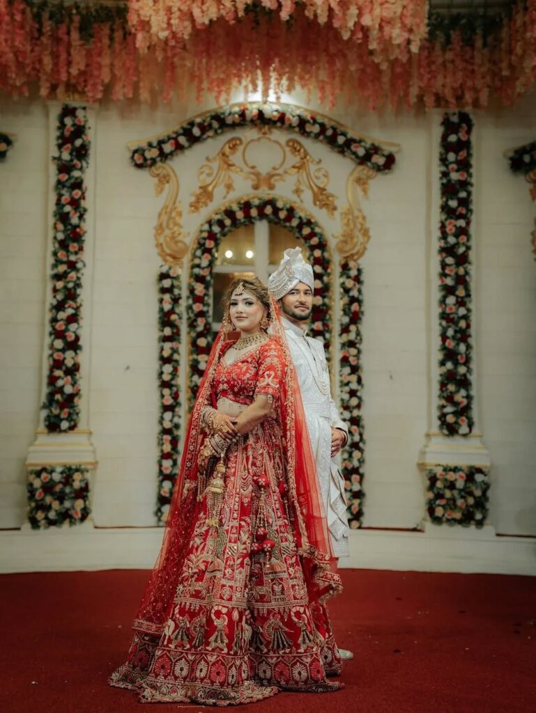 Royal wedding couple portrait in Jaipur captured by Vishal Photos
